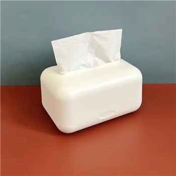 纸巾盒-白色弹簧简约纸巾盒