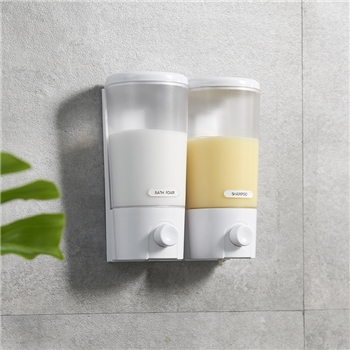 380ml双头手动皂液器 洗手液盒 家庭酒店用塑料给皂盒